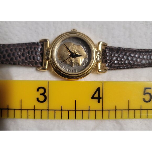 Vintage Claremont Coin Watch 1978 Liberty Dime - Damaged: Works But Runs Fast - Picture 6 of 12